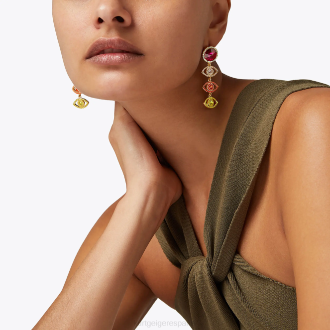 Kurt Geiger mujer pendientes colgantes de mal de ojo de Londres 2LPR587 | accesorios oro